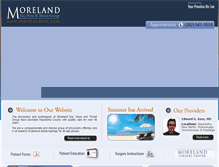 Tablet Screenshot of morelandent.com